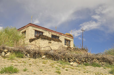 Low angle view of building against sky