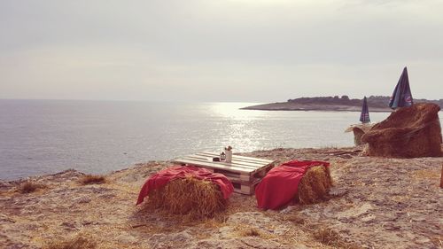 Scenic view of sea against sky