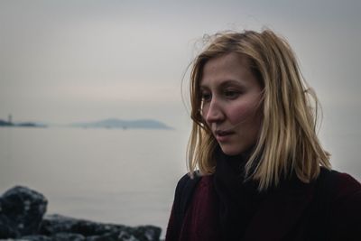 Portrait of young woman
