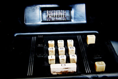 Close-up of computer keyboard
