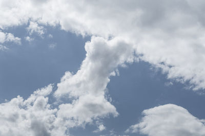 Low angle view of clouds in sky