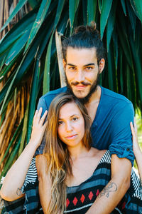 Portrait of a smiling young couple