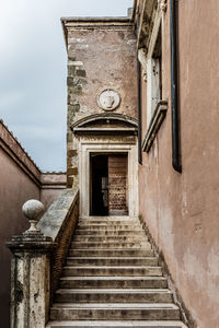 Staircase leading towards old building