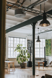 Interior of empty modern work place