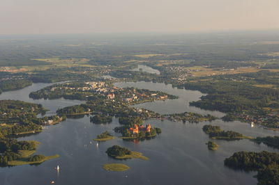 Aerial view of sea