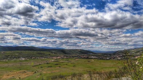 Scenic view of landscape against sky