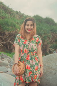 Portrait of a smiling young woman