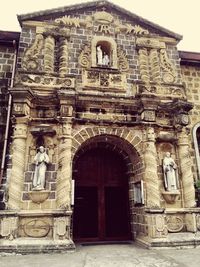 Low angle view of historic building