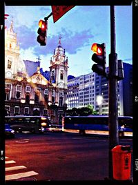 City street against sky