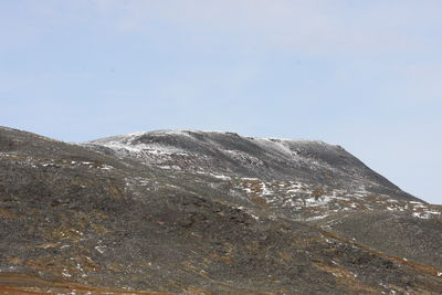 Scenic view of mountain against sky