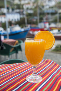 Close-up of drink on table at restaurant