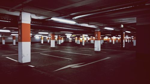 Interior of empty corridor
