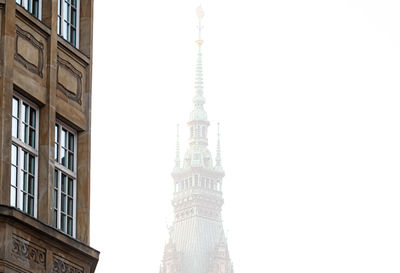 Low angle view of buildings against sky