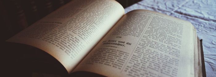 Close-up of book on book