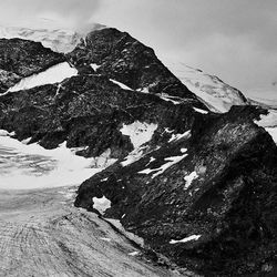 Snow covered mountain against sky