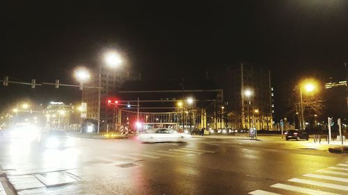 City street at night