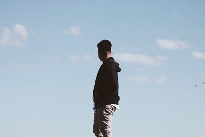 Man standing against sky