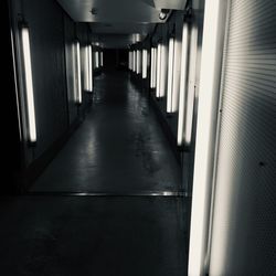 Empty corridor in building