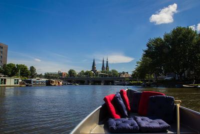 Scenic view of river against sky