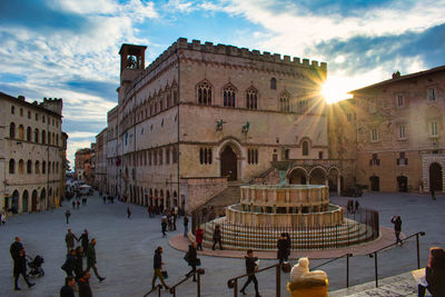 Fontana maggiore piazza iv novembre , ancient square perugia 
