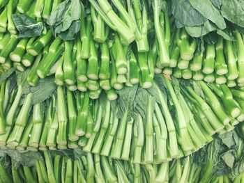 Full frame shot of vegetables for sale in market