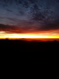 Dramatic sky over landscape