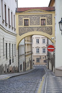 Street amidst buildings in city