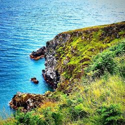 Rocks in sea