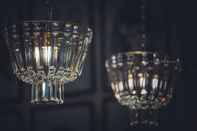 Close-up of wine glass on table