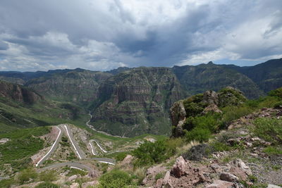 Panoramic view of landscape against sky