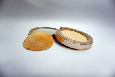 High angle view of cookies on table