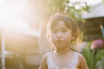 Portrait of cute girl