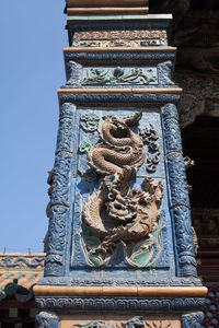 Low angle view of temple