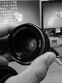 Close-up of hand holding smart phone