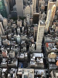 Aerial view of buildings in city