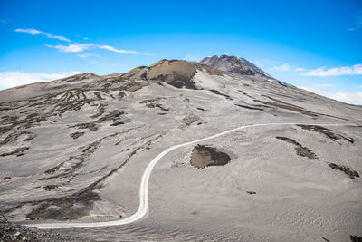 High angle view of landscape against sky