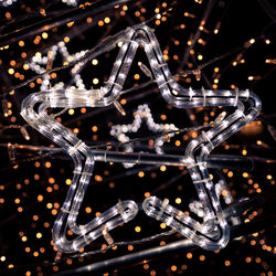 Close-up of illuminated chandelier