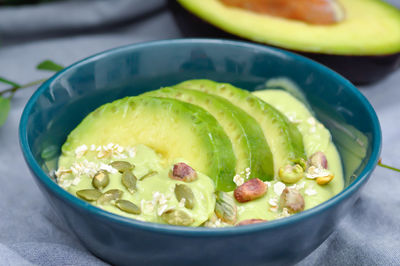 Close-up of meal served in bowl