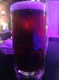 Close-up of drink on table