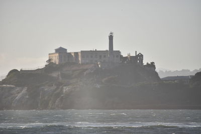 Built structures against the sky