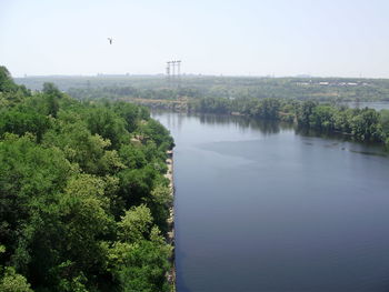 Scenic view of river against sky