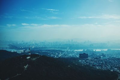 Cityscape with buildings in background