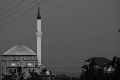 Mosque buildings against clear sky