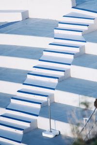 High angle view of staircase