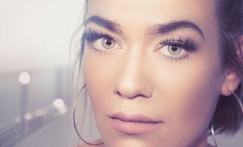 Close-up portrait of young woman