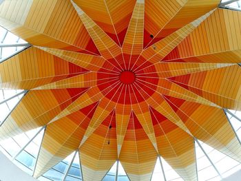 Low angle view of hot air balloon
