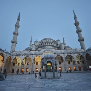 Low angle view of hagia sophia