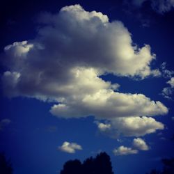 Low angle view of cloudy sky