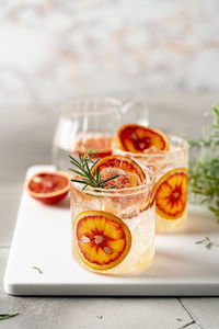 Close-up of drink on table