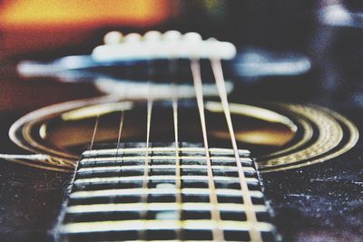 Close-up of guitar